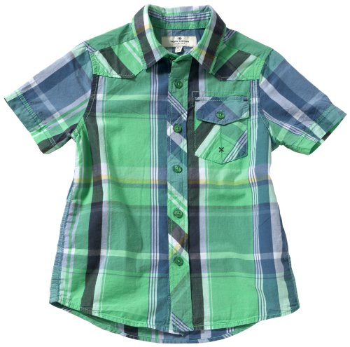 TOM TAILOR Jungen Hemd 20169310082/checked shirt new york, Gr. 116/122, Gr&uuml;n (7290) Preisvergleich
