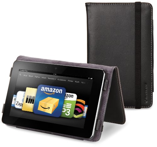Marware Eco-Vue Genuine Leather Case Cover for Kindle Fire, Black (will not fit HD or HDX models)