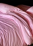 4-pc Beautiful Pink Silk Quilt Duvet Cover Bedding Set - King Size