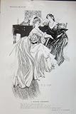 1906 BOUDOIR WOMEN CHATTING BEAUTIFUL DRESSES MACDONALD