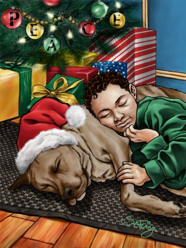Sleeping Xmas Pals Holiday Card Pack On Sale