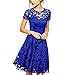 Froomer Women Floral Lace Cocktail Evening Party Casual Mini Dress