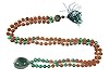 Rudraksha Green Jade Prayer Mala Spiritual Yoga Healing Japamala ~ 108+1