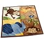 Kids Line Jungle 123 High Pile Blanket, Brown