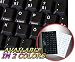 GERMAN NON-TRANSPARENT KEYBOARD STICKER WITH BLACK BACKGROUND