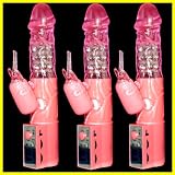 Pink Pearl Rabbit Vibrator w Rotation Vibration Pink
