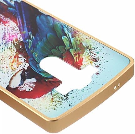 For LG G3 Case,Flysunstore Cool Parrot NEW Style [Aluminum Metal Frame] Dual Hybrid Layer Protective Skin Cover Slim Shell Fit for LG G3