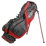 Ogio Grom Men's Stand Bag - Griddle/Red