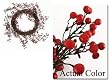 Pack of 6 Red Outdoor Wild Berry Christmas Candle Rings 10"