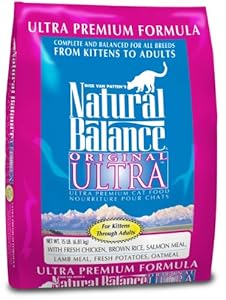 Natural Balance Dry Cat Food, Ultra Premium Formula, 15 Pound Bag