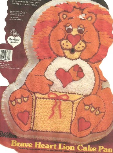 Good Wilton Brave Heart Lion Cake Pan (2105-3197, 1984) American Greetings