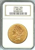 1900 $20 Liberty Head Gold Coin, NGC Graded MS 63. 51cxE0%2BXltL. SL160 1900 $20 Liberty Head Gold Coin, NGC Graded MS 63.