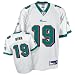 Ted Ginn Jr. Jersey: Reebok White Replica #19 Miami Dolphins Jersey - Medium