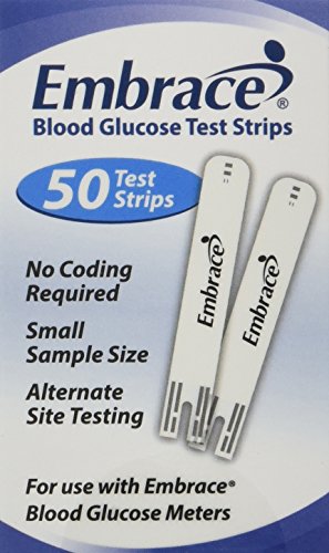 Omnis Health Embrace Blood Glucose Test Strips, 100ct (2-50ct Pack)