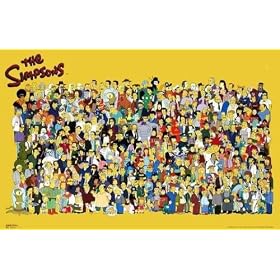 SIMPSONS - ALL THE CHARACTERS POSTER