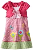 Youngland Girls 2-6X Mock Cardigan Gingham Seersucker Sundress
