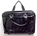 Italian Stone Design Genuine Leather Briefcase with Embossed Alligator Grain Design
