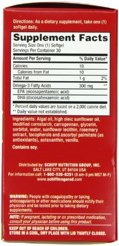 MegaRed Plant-Omega Omega-3 Supplement, 30 Count