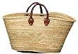 Moroccan Straw Summer Beach / Shopper / Tote Bag 21"x13"