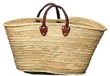 Moroccan Straw Summer Beach / Shopper / Tote Bag 21"x13"