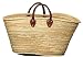 Moroccan Straw Summer Beach / Shopper / Tote Bag 21"x13"