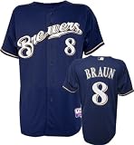 Ryan Braun Milwaukee Brewers Alternate Authentic Onfield Cool Base Jersey