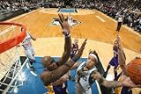 Los Angeles Lakers v Minnesota Timberwolves: Michael Beasley and Lamar Odom Photographic Poster Print by David Sherman, 12x18