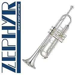 Zephyr 600S Deluxe Double-Braced Silver Trumpet Outfit