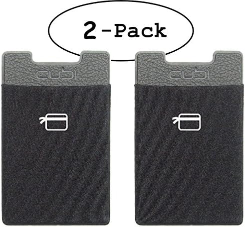 2 Pack BLACK CardNinja Ultra Slim ID Credit Card Cash Wallet Case Holder iPhone Android - BLACK