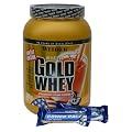 Weider Delicious Gold Whey Protein 908g DOSE + 2 RIEGEL BONUS, Mango-Maracuja