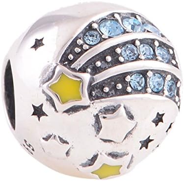 Globalwin Women's 925 Sterling Silver Reach For The Stars Bead,European Style,For Charm Bracelet