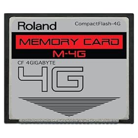 4GB Roland M-4G CompactFlash CF Memory Card for MC-808, SP-404, SP-555, V-Synth, Fantom and more.