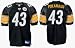 Troy Polamalu Pittsburgh Steelers #43 Authentic Reebok NFL Football Jersey (Black)