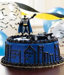 Batman Batmobile Party Cake Topper Set