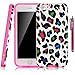 iPhone 6 Case, Style4U iPhone 6 Colorful Leopard Design Slim Fit Hybrid Armor Case for Apple iPhone 6 4.7-inch with 1 Stylus and 1 HD Clear Screen Protector [Leopard Hot Pink]