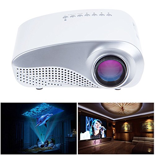 On Sale Sunsbell®LED Mini Projector Fashionable Home Theater Support 1080P for Video Games TV