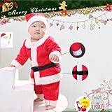 サンタベビー 男の子 女の子 サンタクロース キッズ/赤ちゃんBaby サンタ 仮装 つなぎ服 ハロウィーン クリスマス コスチューム 衣装 サンタ帽子付 80サイズ アニメ専線