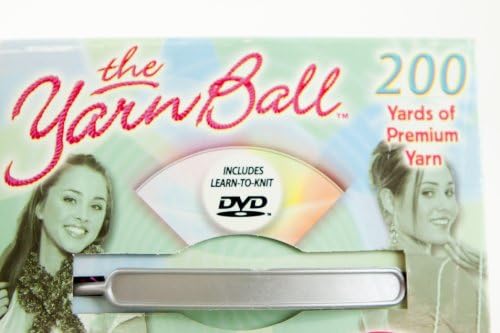 The Yarn Ball Pink Kit to Make Your Own Scarf and Bag Includes Yarn and Learn to Knit Dvd