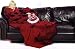 Cincinnati Reds Comfy Throw Blanket With Sleeves - Smoke Design