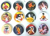 12 New Bruce Lee Pinback Buttons Pins Kung Fu Karate Martial Arts