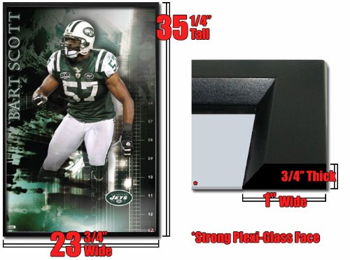 Framed Bart Scott Poster New York Jets Fr4829