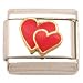 Enamel Hearts Italian Charm Stainless Steel 9mm