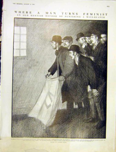 Kentish 方法は妻虐待者の籾殻袋の印刷物 1913 年を罰します
