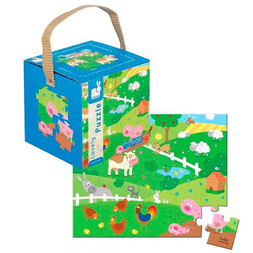 Imagen 2 de Janod 4502951  - Hermoso rompecabezas - Un día en el prado, 24 partes