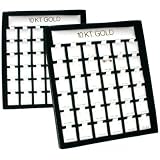 72 Earring Pads Display Cards Showcase Parts 10K Gold