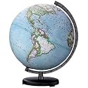 The Venture illuminated World Globe 30cm diameter dual physical/political mapping