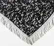 Burnout Velvet Hip Scarf/Shawl with Fringe