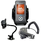 Brand New XYLO ACCESSORIES Car Kit: Windscreen Suction Mount Holder and In Car Charger for the Sony Ericsson W580i