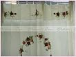 Vintage 3D Patchwork RedRose Shower curtain w/valance