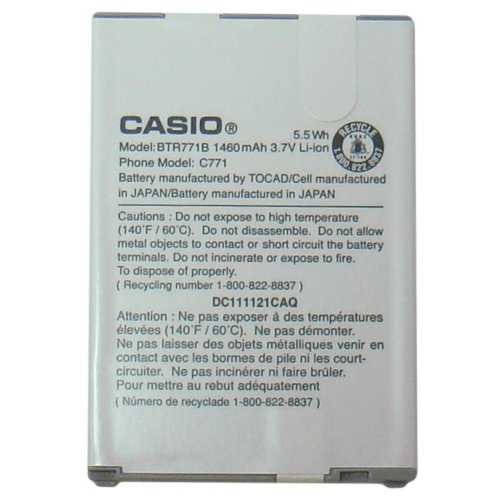OEM Casio Standard Battery for Casio G'zOne Commando C771 BTR771B OEM Casio Standard Battery for Casio G'zOne Commando C771 BTR771B